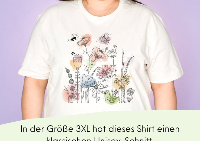 Damen T-Shirt "Blumenwiese"-RollinArt