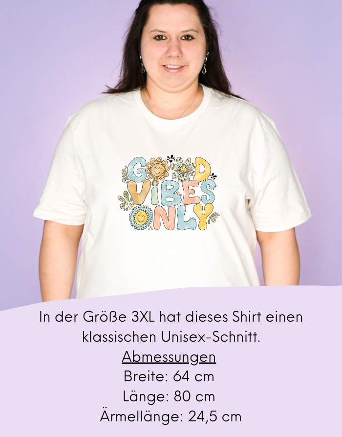Damen T-Shirt "Good vibes only"-RollinArt
