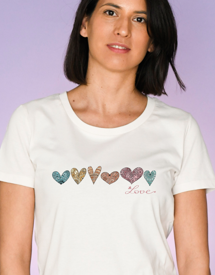 Damen T-Shirt "Love"-RollinArt