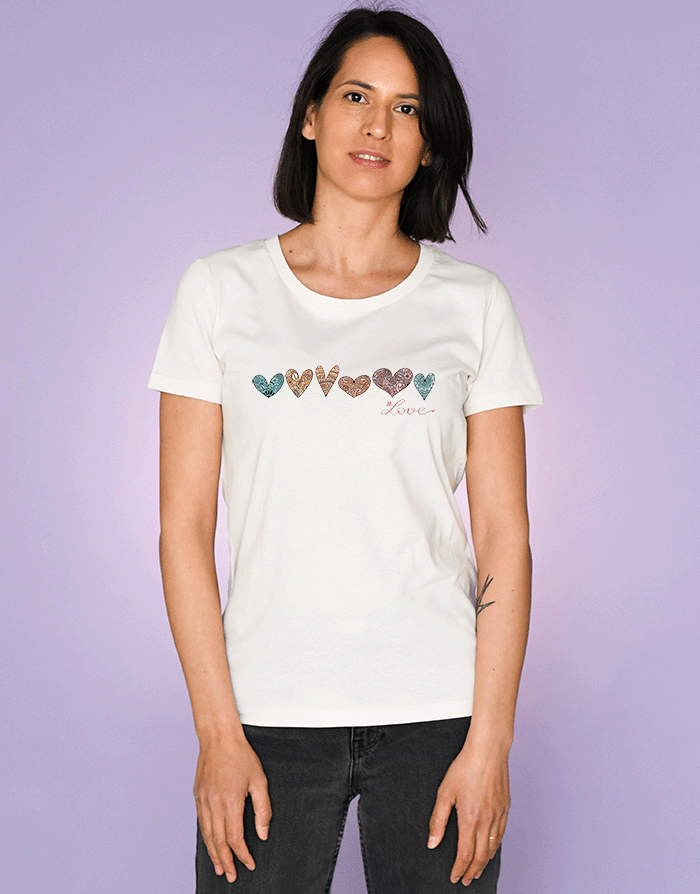 Damen T-Shirt "Love"-RollinArt