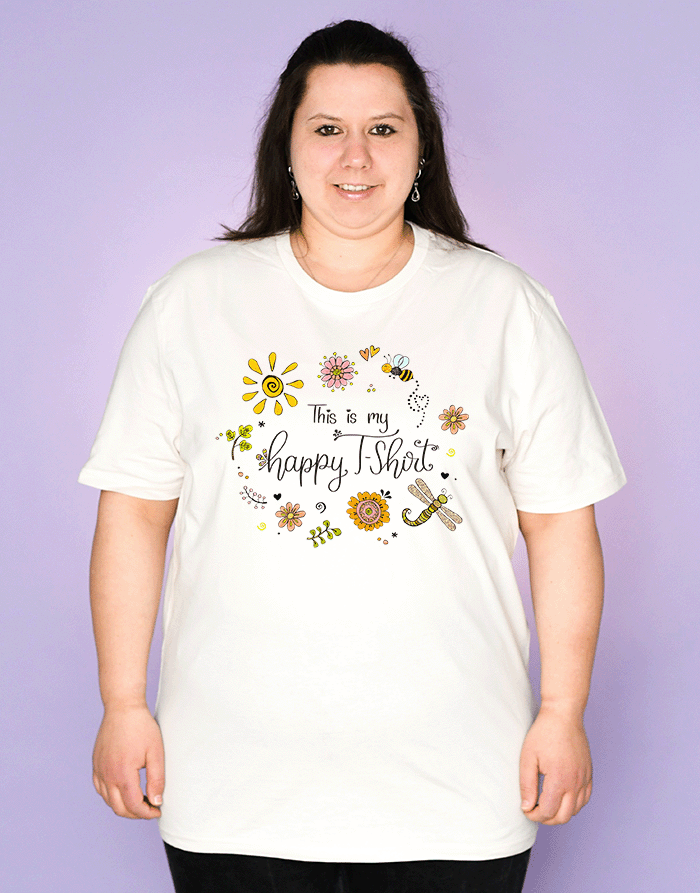 Damen T-Shirt "My happy T-Shirt"-RollinArt