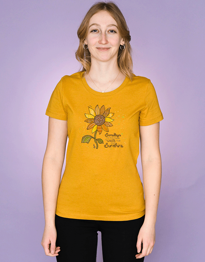 Damen T-Shirt "Sunshine"-RollinArt