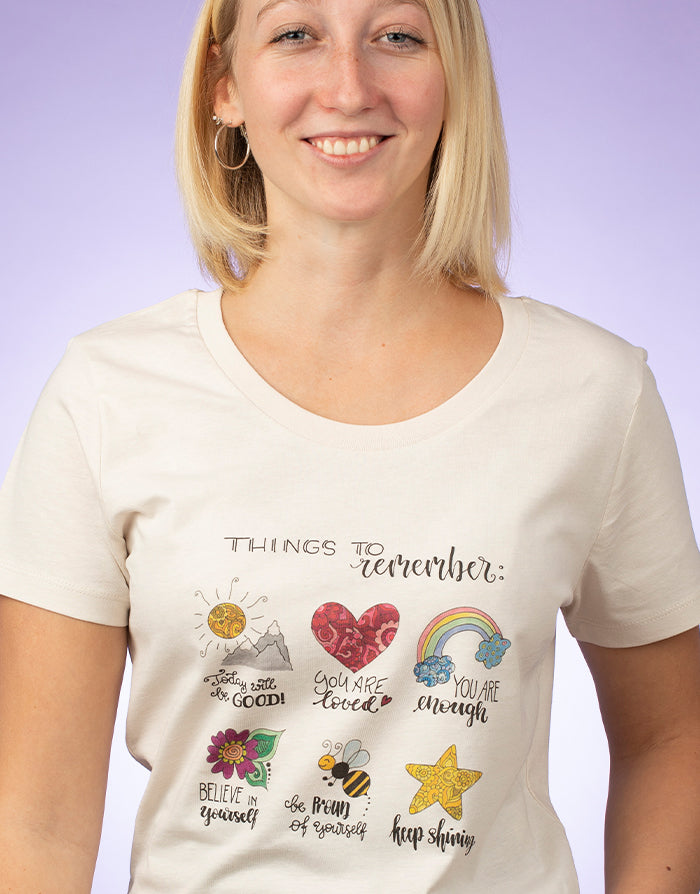 Damen T-Shirt "Things to remember"-RollinArt