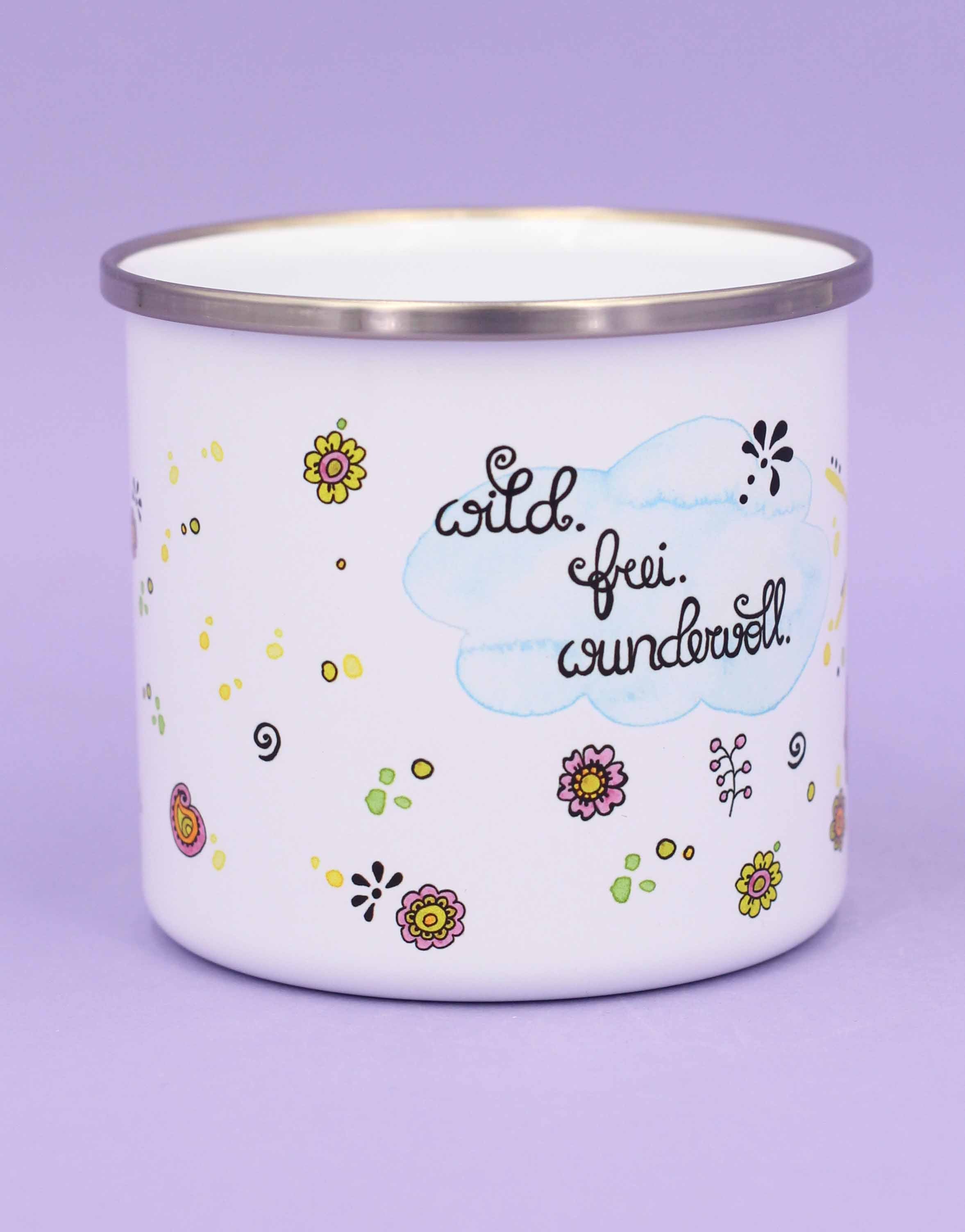 Emaille-Tasse "Camper"-RollinArt