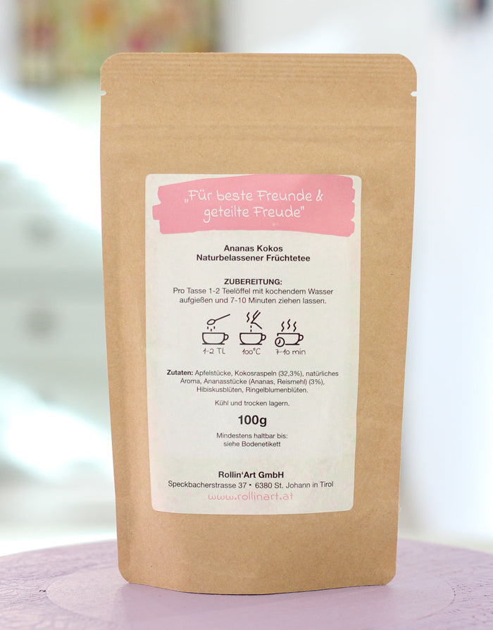 Freundinnentee "Wie schön, dass es Dich gibt"-RollinArt