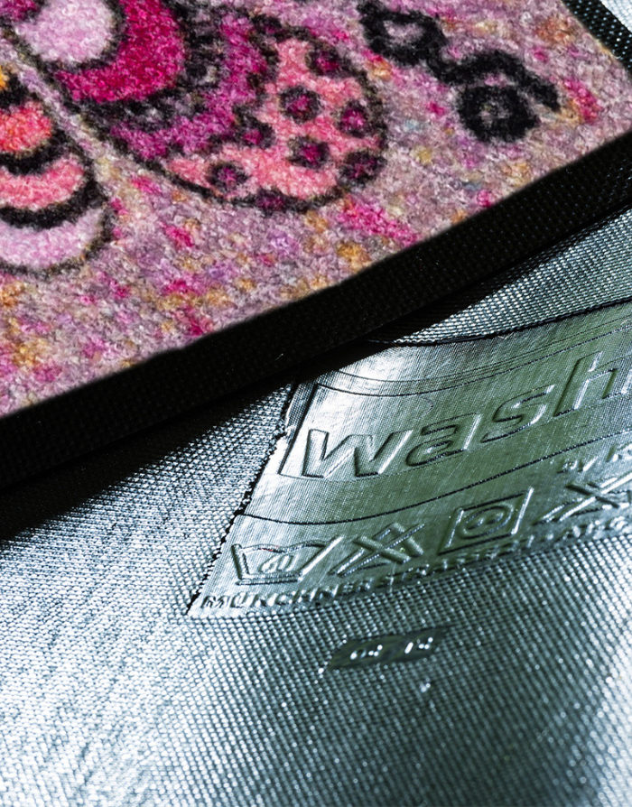 Fußmatte "Hier wohnt das Glück"-RollinArt