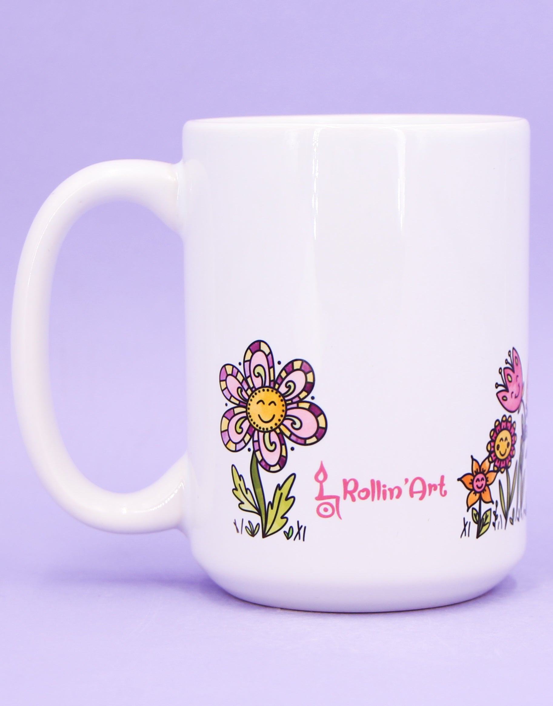 Jumbo-Teetasse "Blumenwiese"-RollinArt