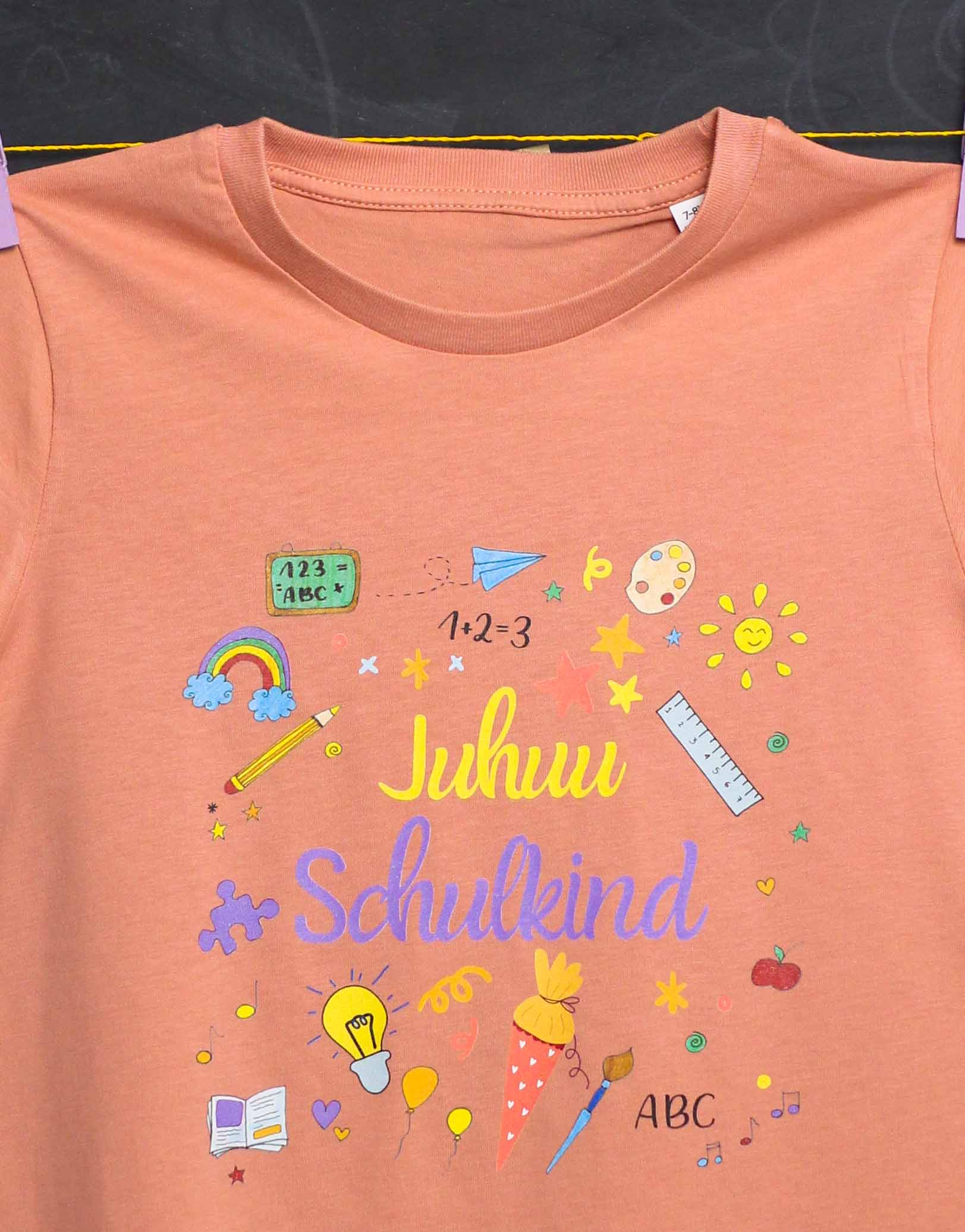 Kinder T-Shirt "Schulkind" Rose-RollinArt
