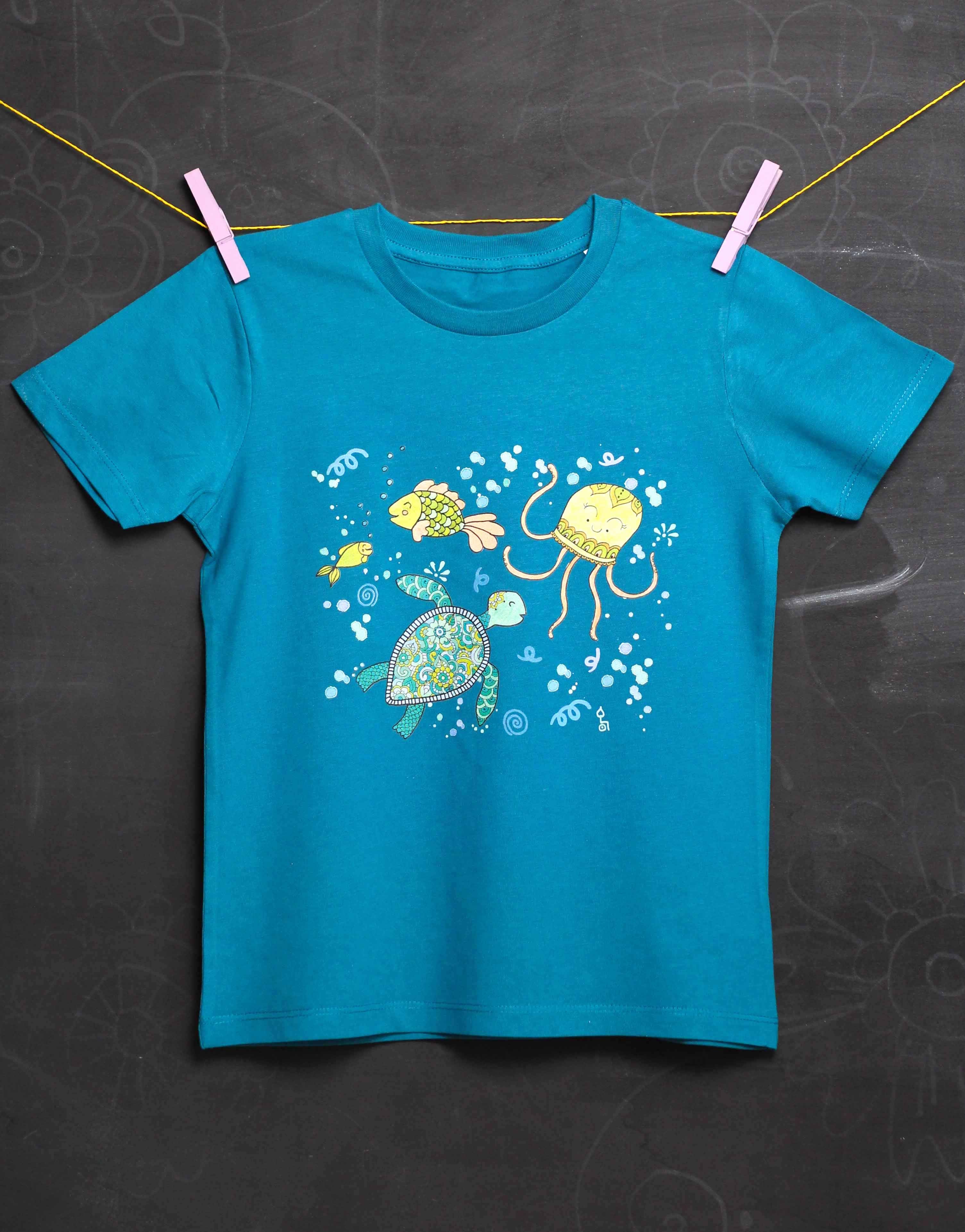 Kinder T-Shirt "Unter dem Meer"-RollinArt