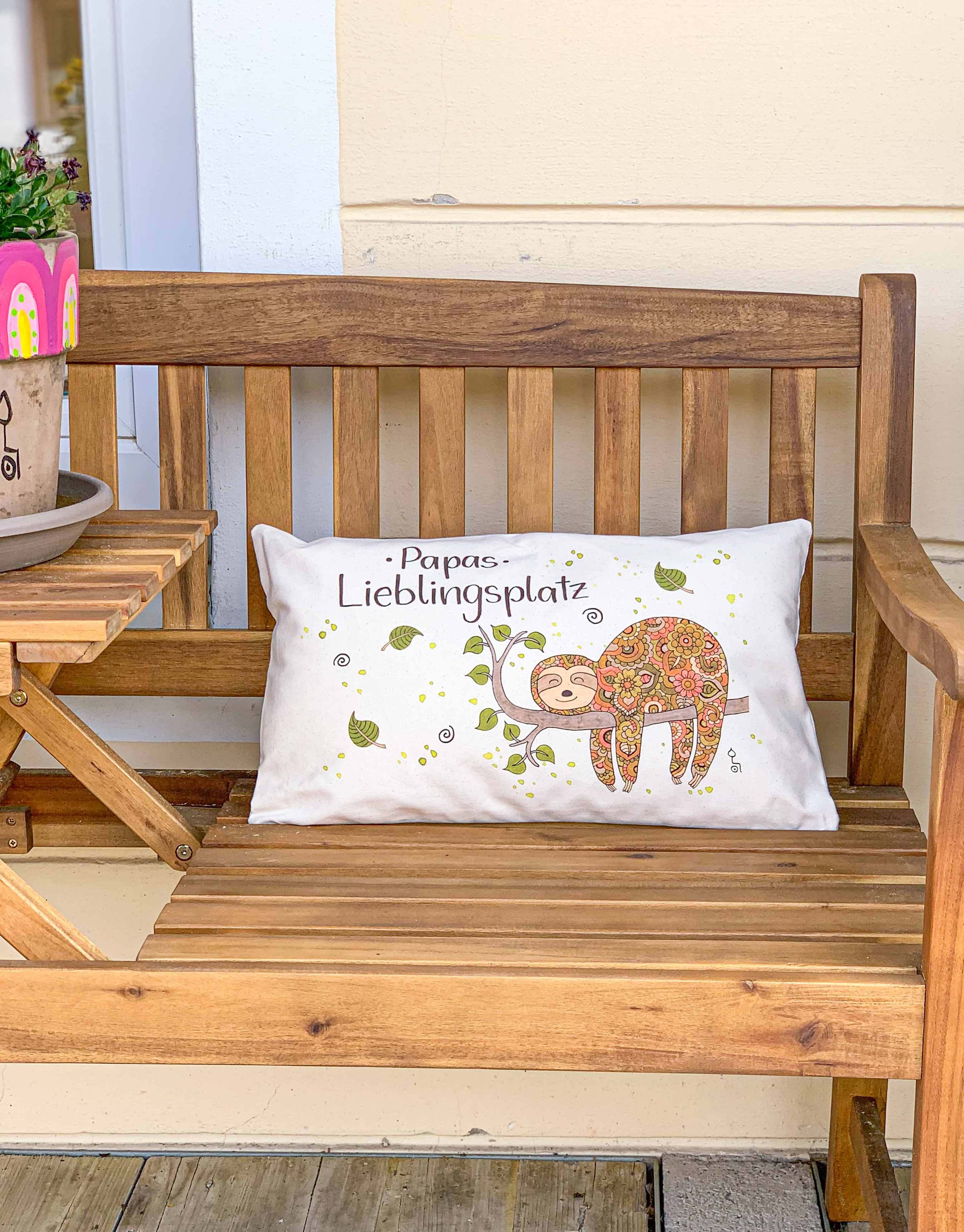 Kissenhülle "Papas Lieblingsplatz"-RollinArt