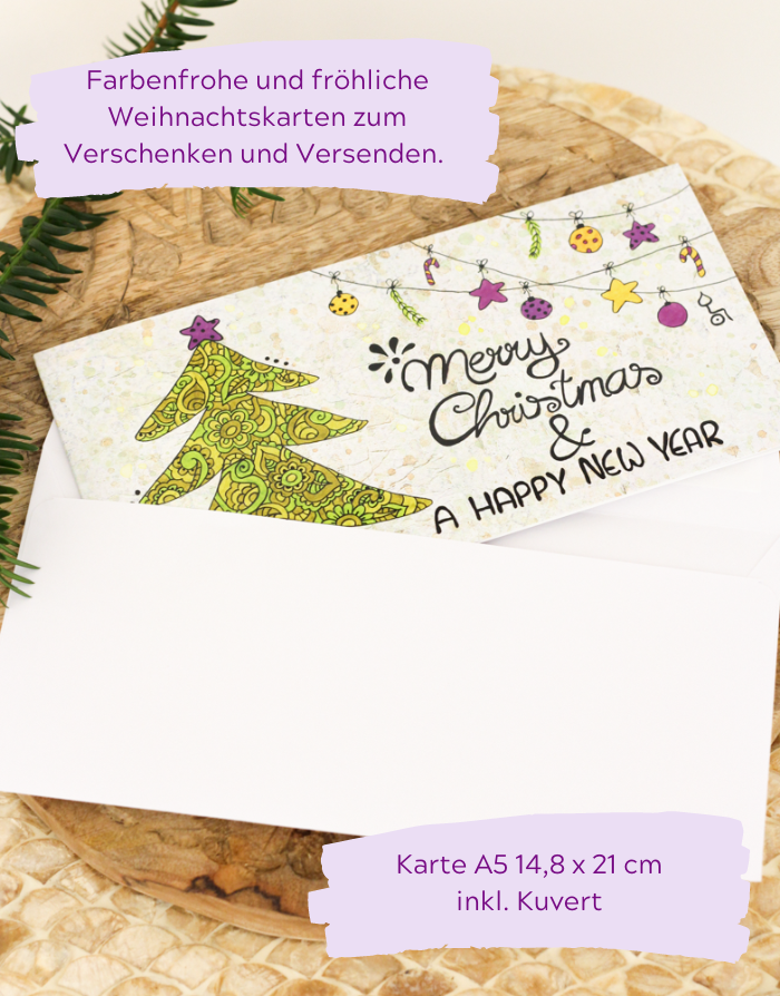 Klappkarte "Weihnachtsbaum"-RollinArt