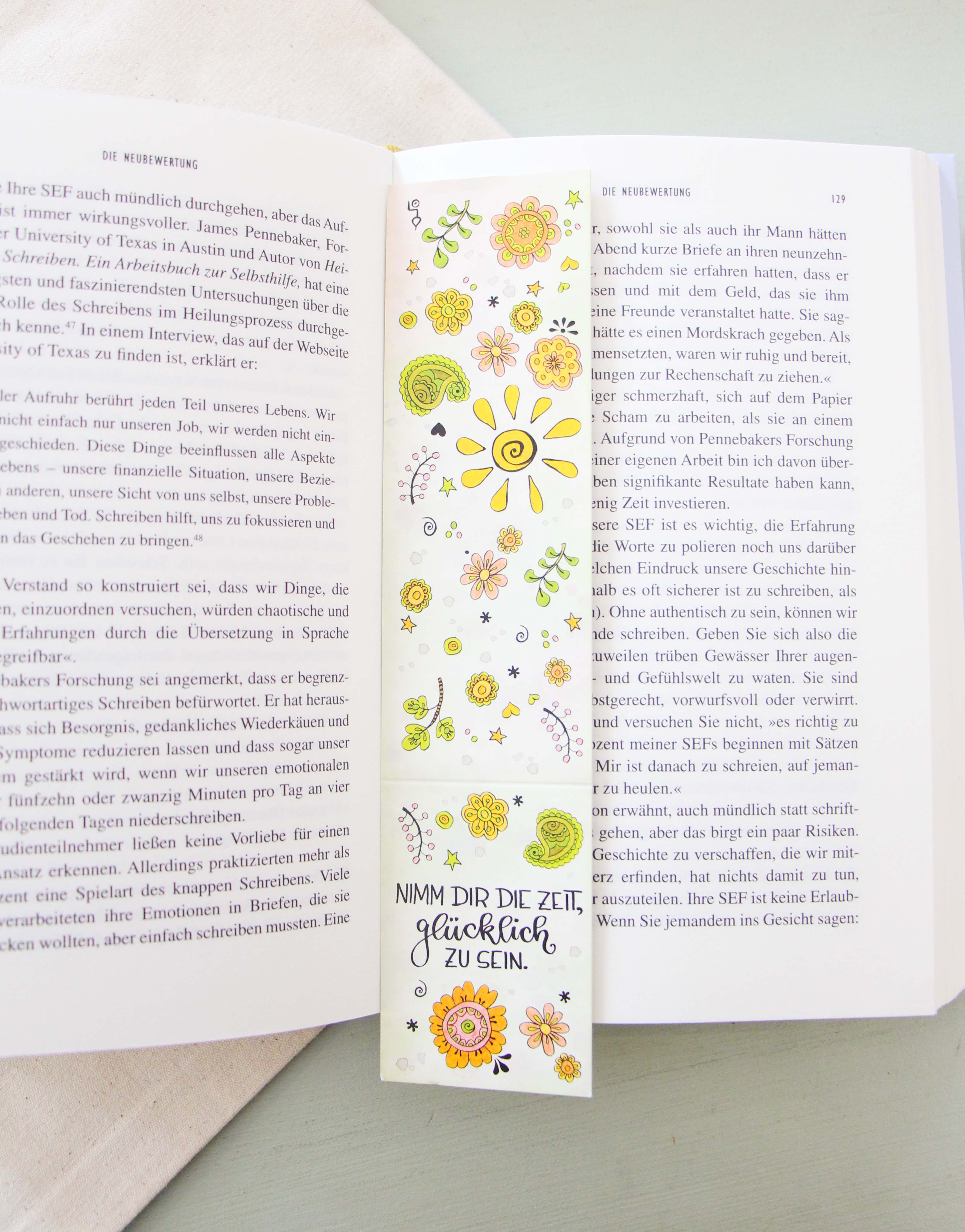 Lesezeichen "Nimm dir die Zeit"-RollinArt