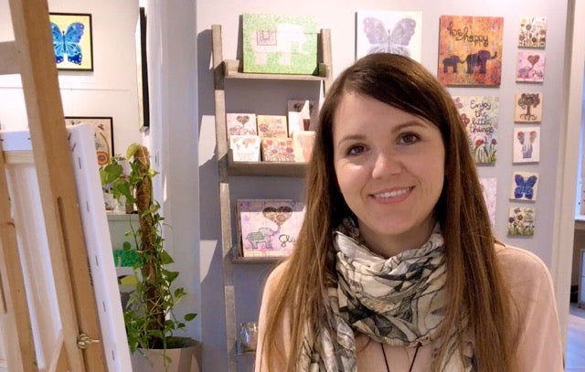 Tina erklärt in diesem Video wie sie ohne Fingerfunktion malt