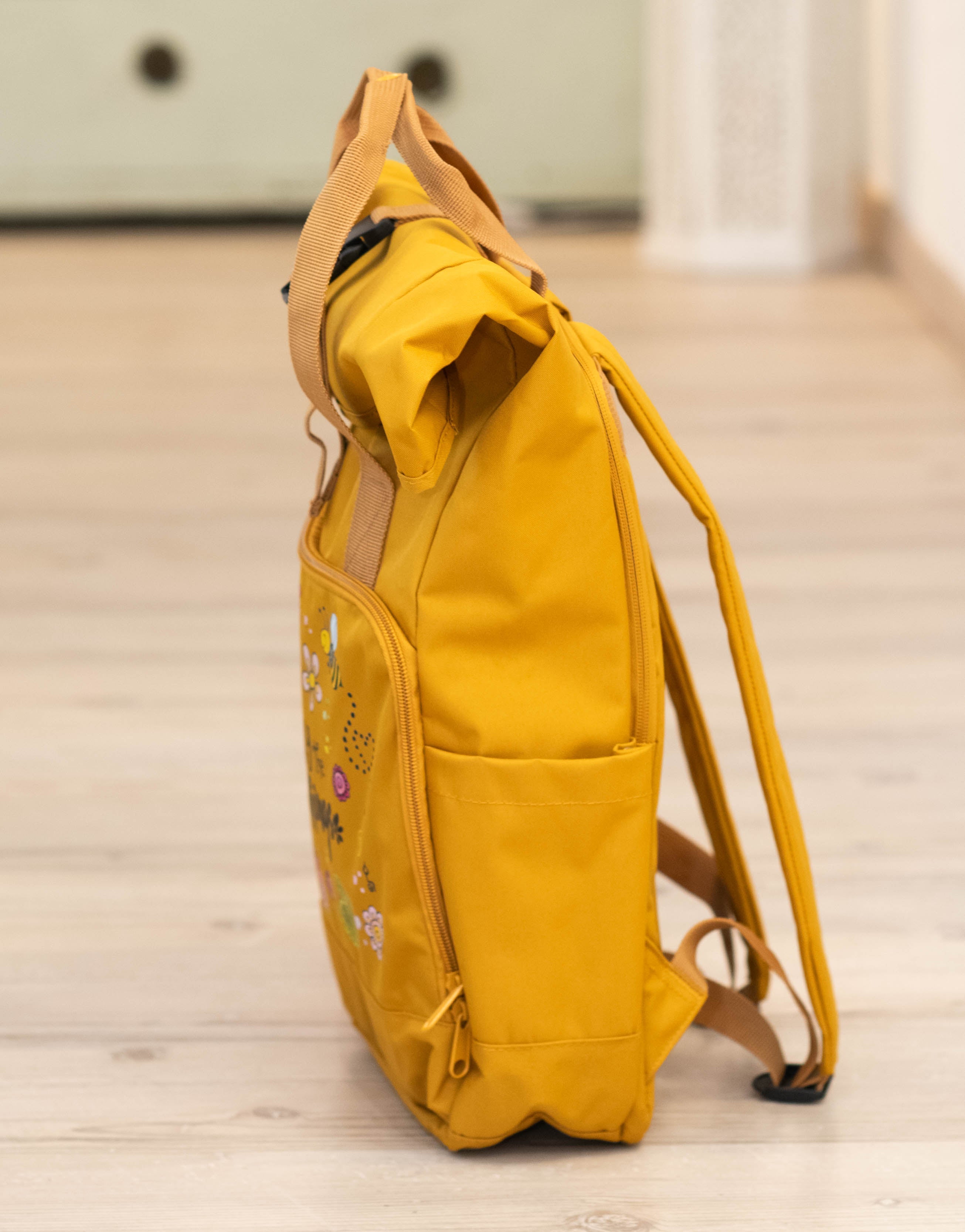 Rucksack groß Mustard “Enjoy the little things”-RollinArt