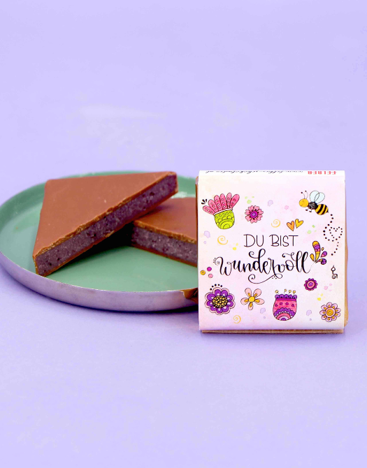 Schokolade "Du bist wundervoll"-RollinArt
