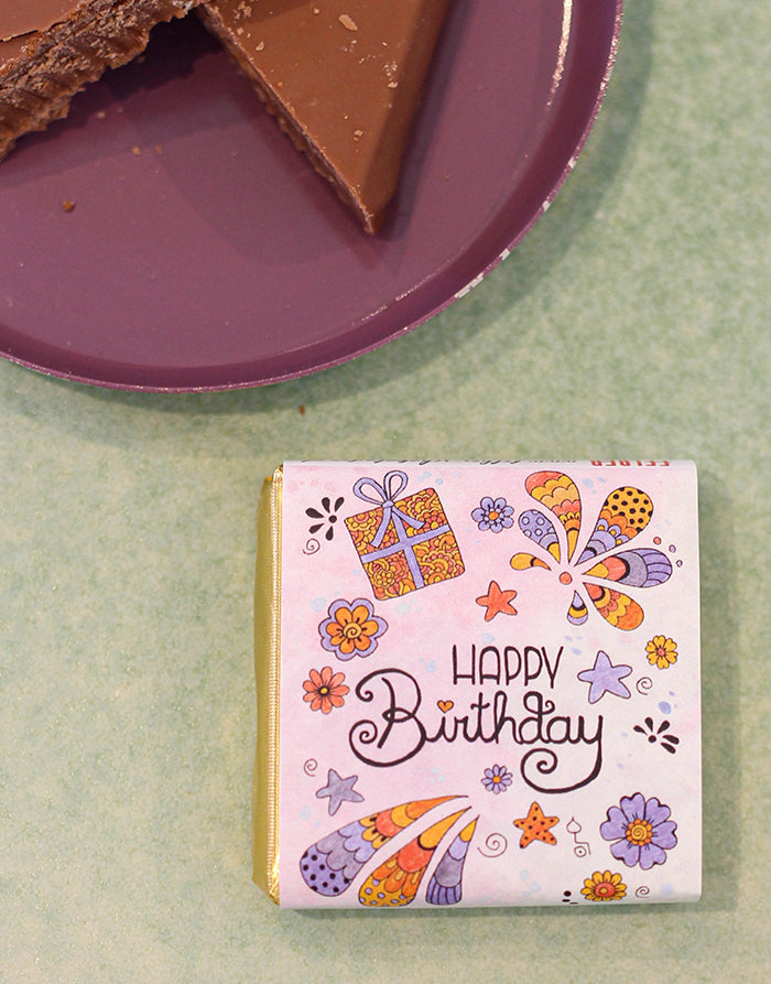 Schokolade "Happy Birthday"-RollinArt