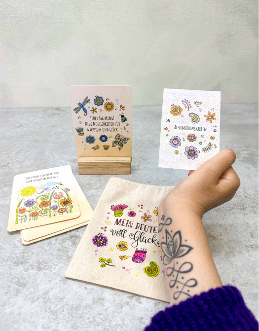 Set Affirmationskarten-RollinArt