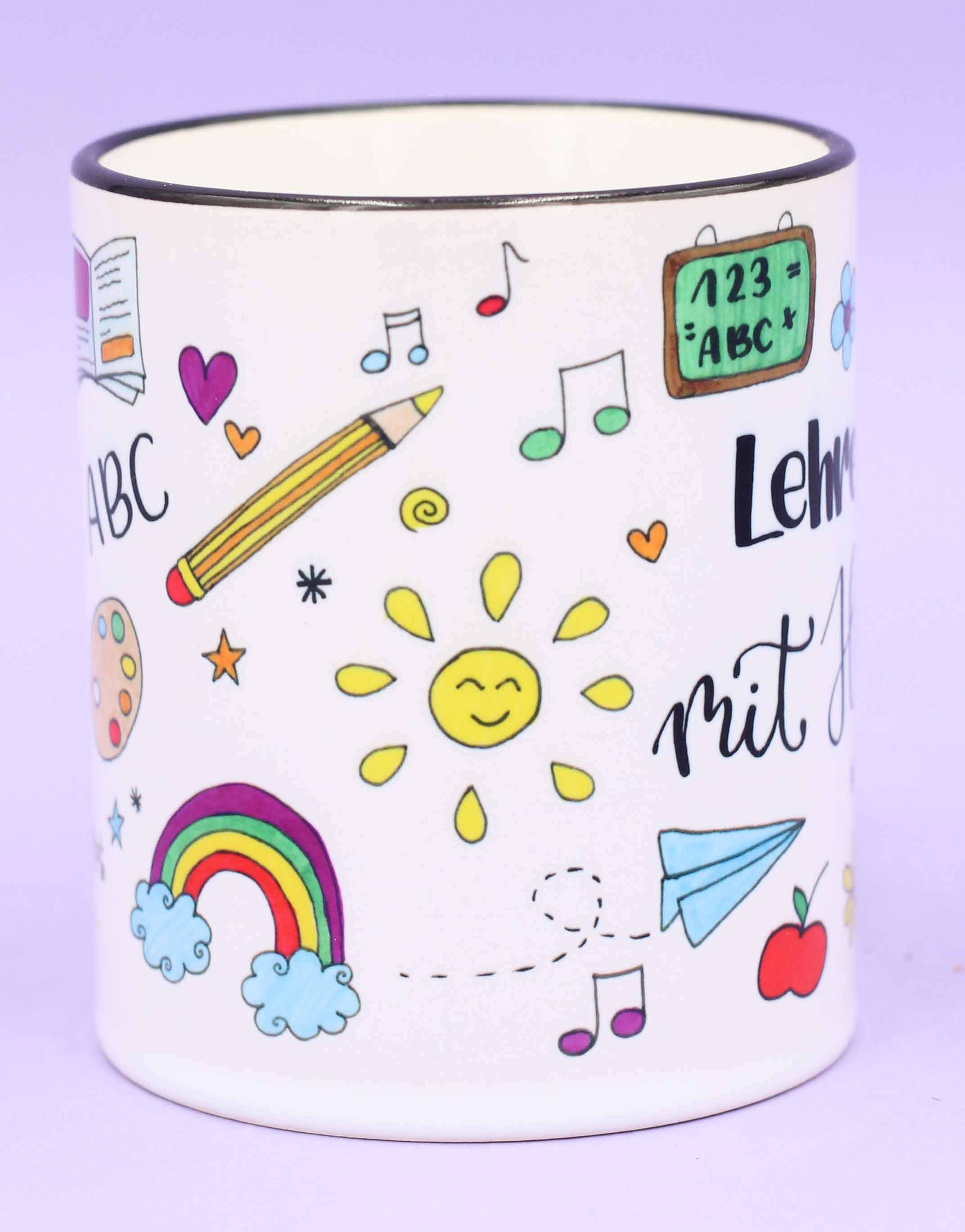 Tasse "Lehrerin mit Herz"-RollinArt