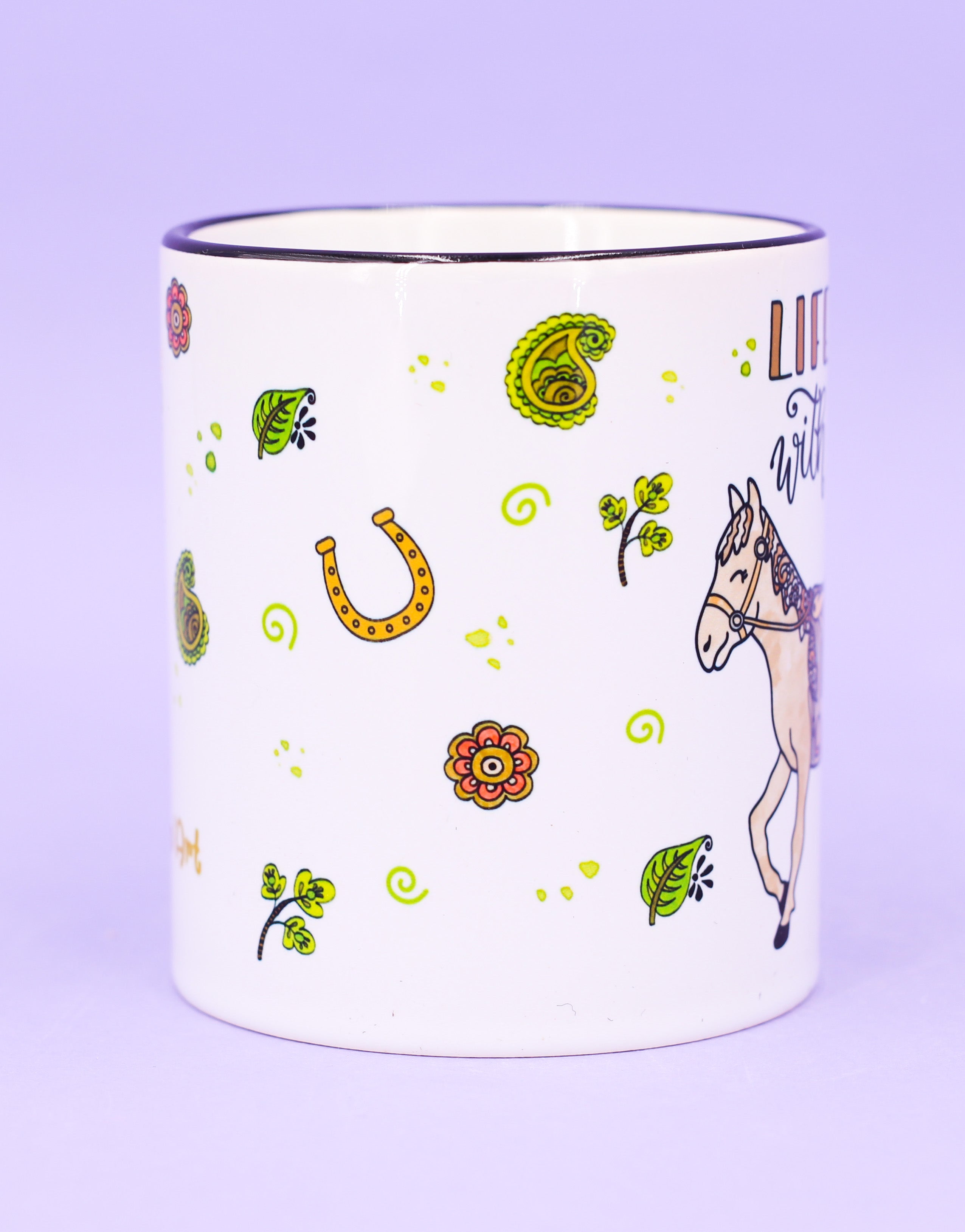 Tasse "Life is better with horses"-RollinArt