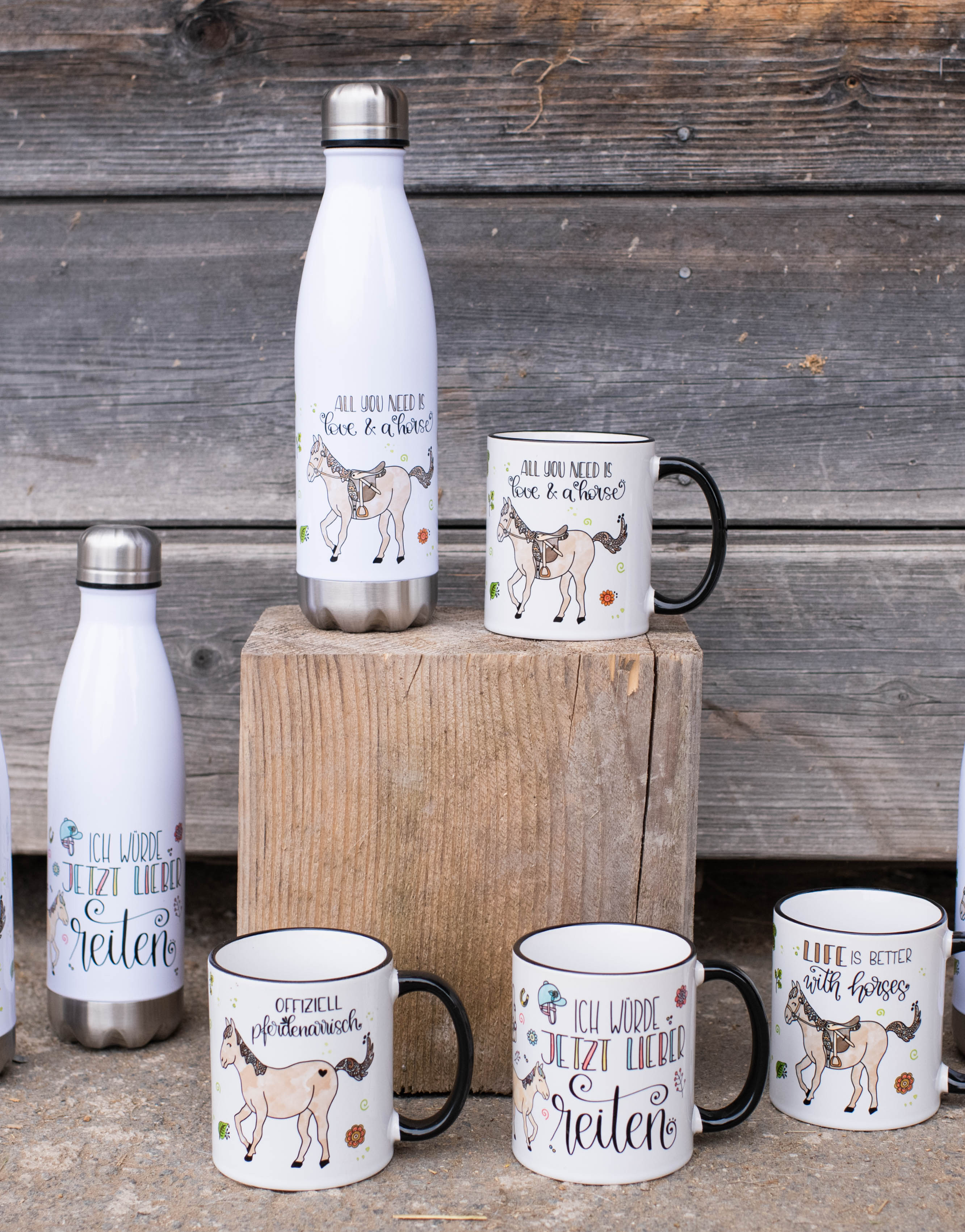 Tasse "Life is better with horses"-RollinArt