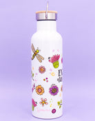 Thermosflasche Bambusdeckel "Enjoy the little things"-RollinArt
