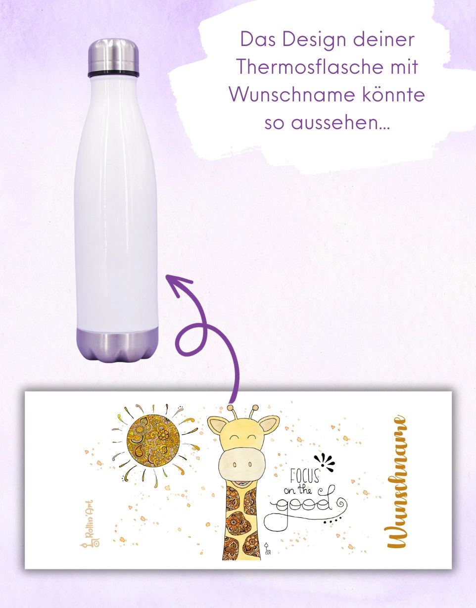 Trinkflasche "Giraffe"-RollinArt