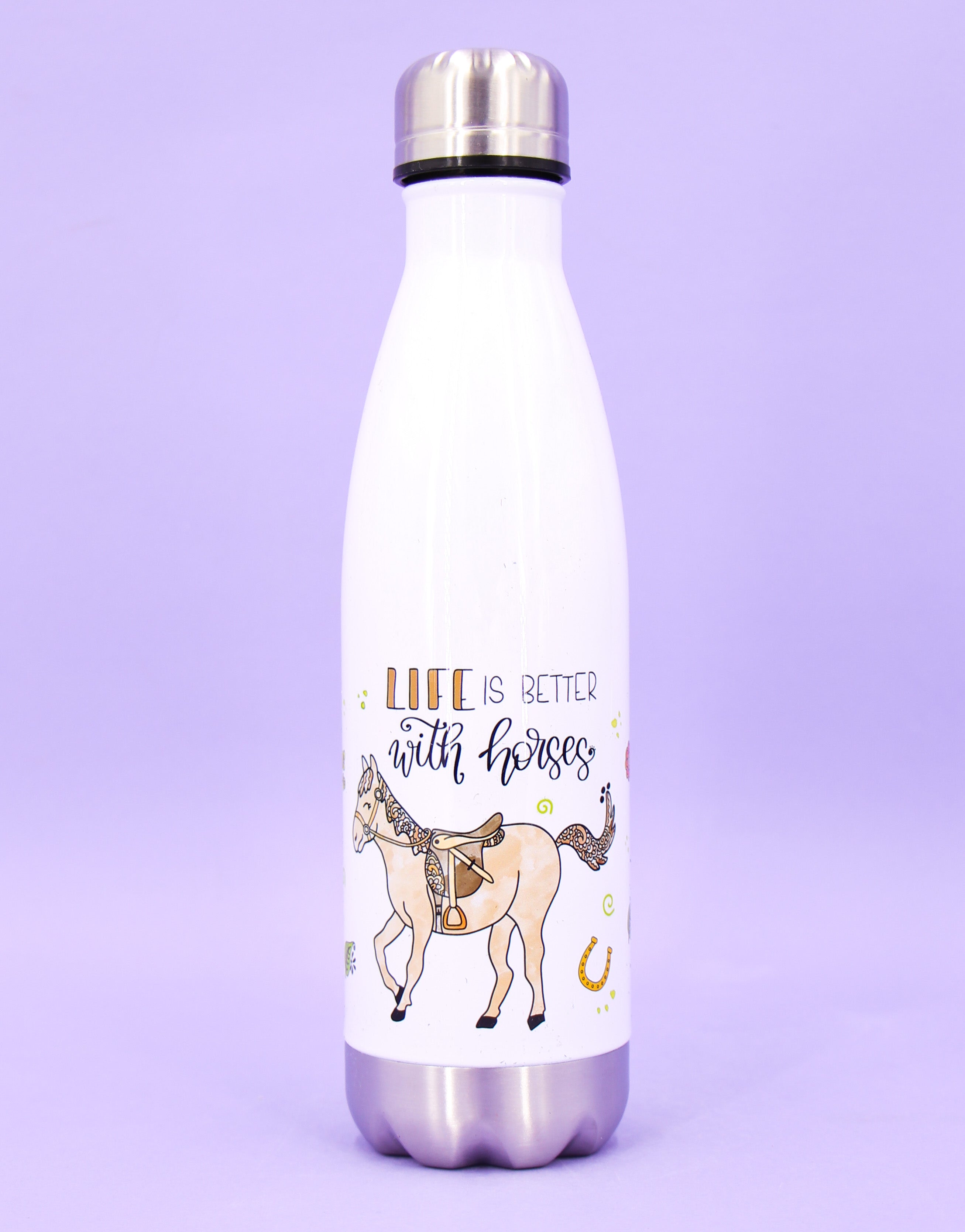 Trinkflasche "Life is better with horses"-RollinArt