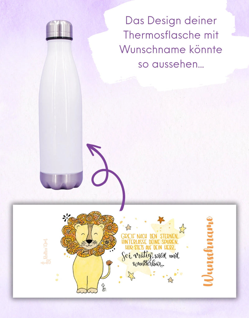 Trinkflasche "Löwe"-RollinArt
